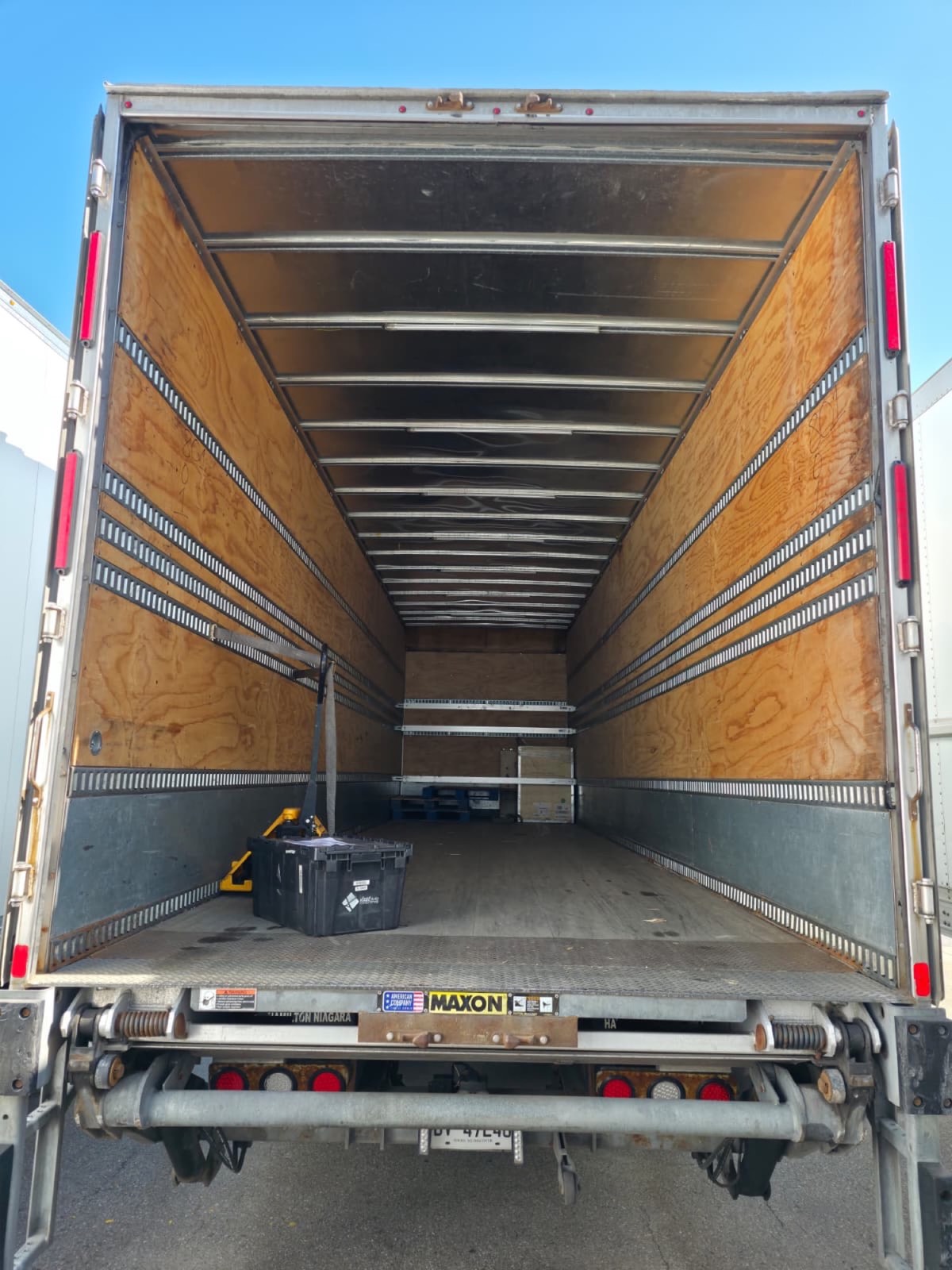 Trailer interior on a clear day